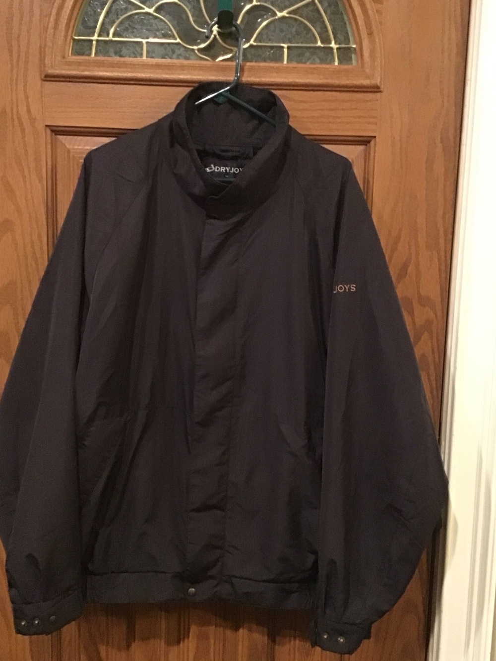 Dryjoys by Footjoy Black Lined Golf Jacket. XXL